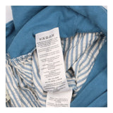 Maternity Trousers Blue White Stripe Organic Cotto