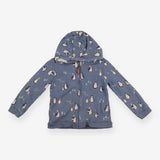 Blue Penguins Zip Hoodie