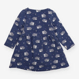 Dress long sleeved navy hedgehog