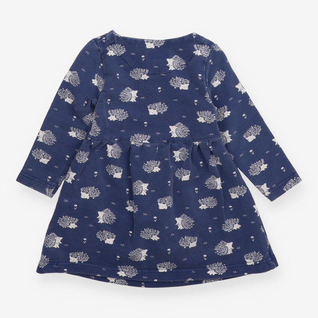 Dress long sleeved navy hedgehog