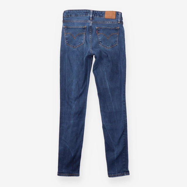 Skinny Jeans Mid Blue Wash Mid Rise Denim