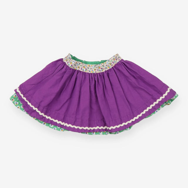 Purple and Green Skirt 