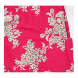 Dress Pink Floral Print Short Sleeves Scoop Neck P