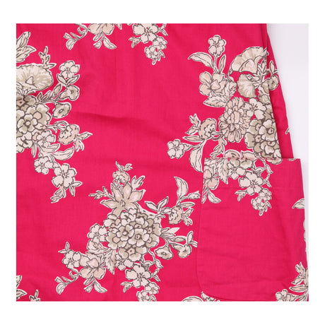 Dress Pink Floral Print Short Sleeves Scoop Neck P