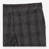 Grey Tweed Straight Leg Trousers