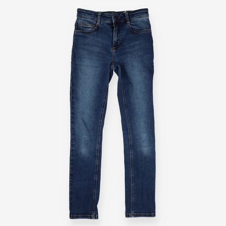 Jeans blue skinny green stitching