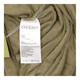 Midi Dress Khaki Green Ruched Side Jersey