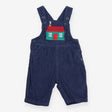 Dungarees Cord Blue with House Applique