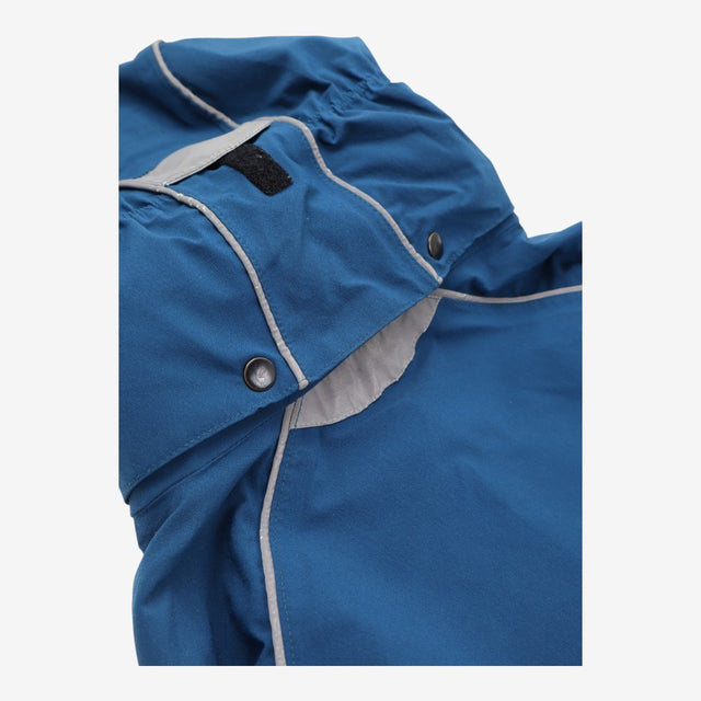 Blue rain coat