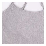 Nursing Vest Grey Cotton Maternity Breastfeeding T