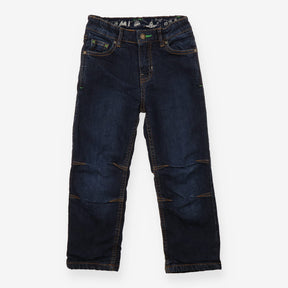 Jeans with Green and Blue Tartan Lining