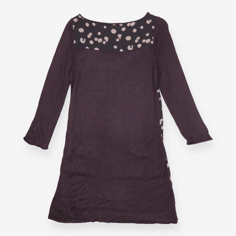 White Stuff Grey Polka Dot Hybrid Knit & Jersey Lo