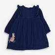 Dress LS navy flopsy rabbit 