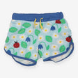 Shorts Blue Flowers and Ladybirds