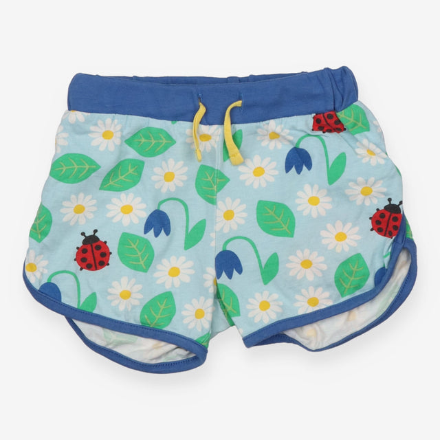 Shorts Blue Flowers and Ladybirds