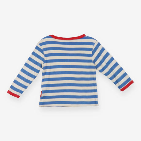 Blue Striped Fire Engine Long Sleeve