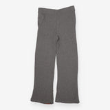 Trousers grey ribbed wide leg