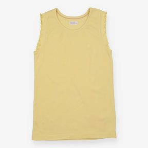 Yellow Ribbed Vest 
