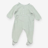 Sleepsuit green raccoon face