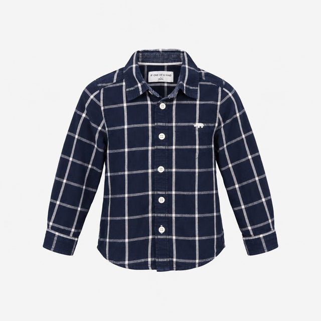 Shirt navy check