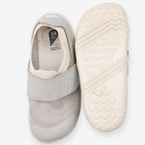 Trainers grey fabric white sole