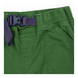 Trousers green blue clip belt