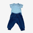 Light Blue Bodysuit and Navy Joggers