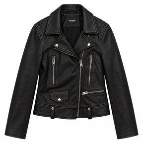 Bolongaro Trevor Jacket Black Sheep Leather Biker