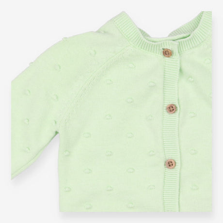 Mint green cardigan with boobles