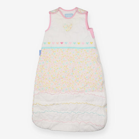 Sleeping Bag White Butterfly Floral with Heart 