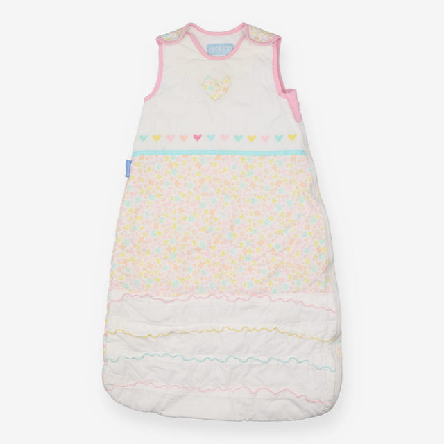 Sleeping Bag White Butterfly Floral with Heart 
