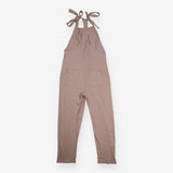 Stone ribbed dungarees