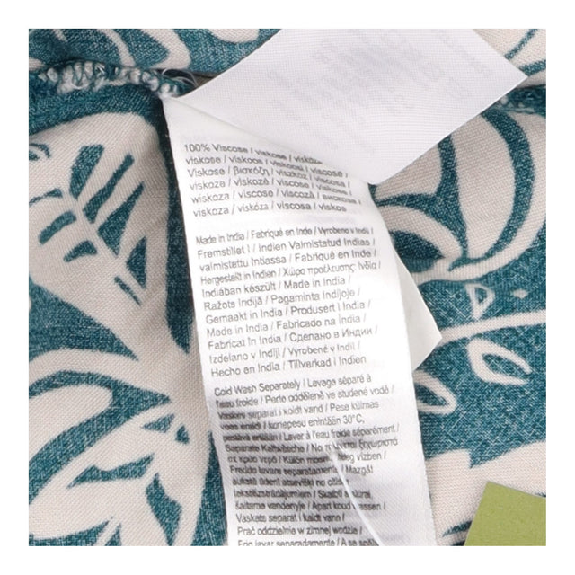 Midi Dress Patterned Long Sleeve Teal