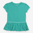 Tee Green SS frill bottom
