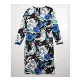 Sheath Dress Floral Print Long Sleeve