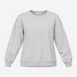 Sweatshirt Grey Marl Cotton Rich Crew Neck Long Sl