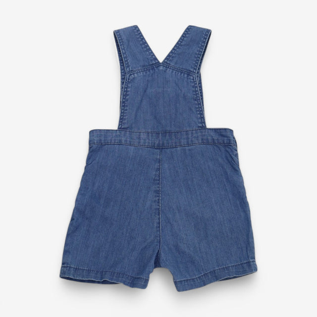 Short dungarees blue denim