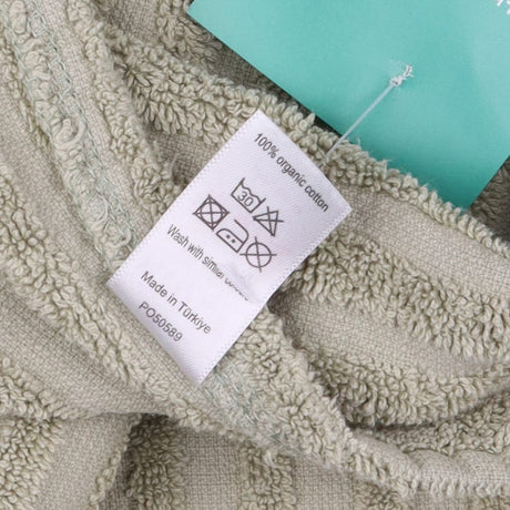 Poncho green towelling stripe