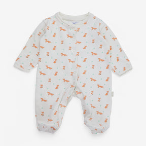 Sleepsuit White, Foxes