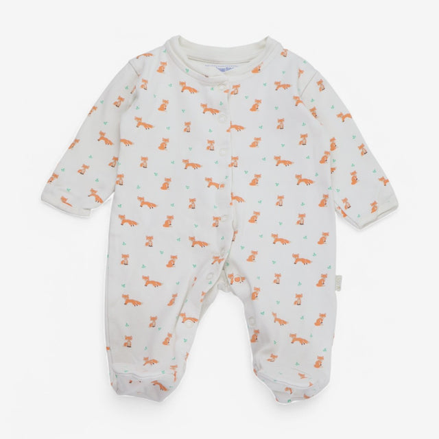 Sleepsuit White, Foxes