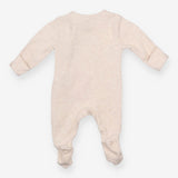 Sleepsuit zip rib cream I Love Daddy