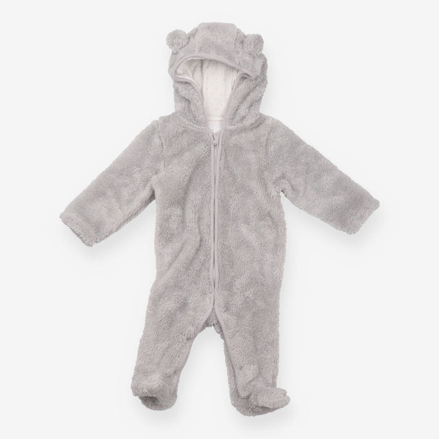 Grey Fleece Pramsuit 