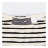 Top Sleeveless Stripe Wide neck