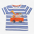 T-shirt Blue Stripe Safari Bus