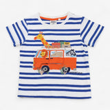 T-shirt Blue Stripe Safari Bus