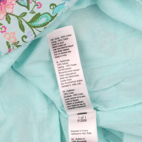 Dress teal oriental flora
