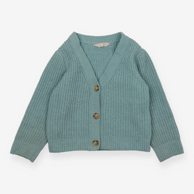 Cardigan Jumbo Knit Teal