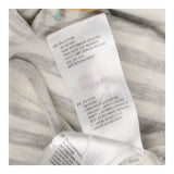 T-shirt Long Sleeve Grey Cream Stripe Mix, Cassie
