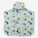 Hooded towel Blue Underwater Friends