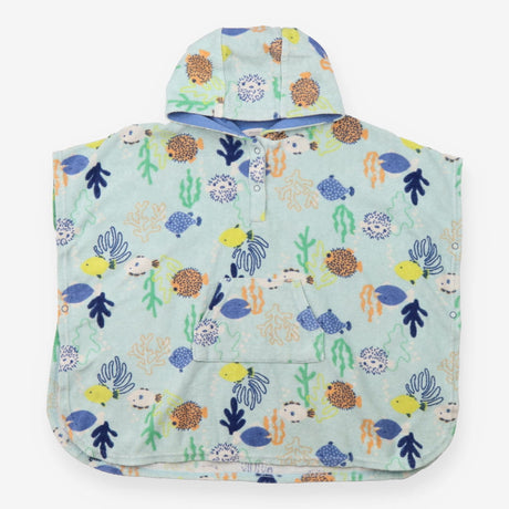 Hooded towel Blue Underwater Friends